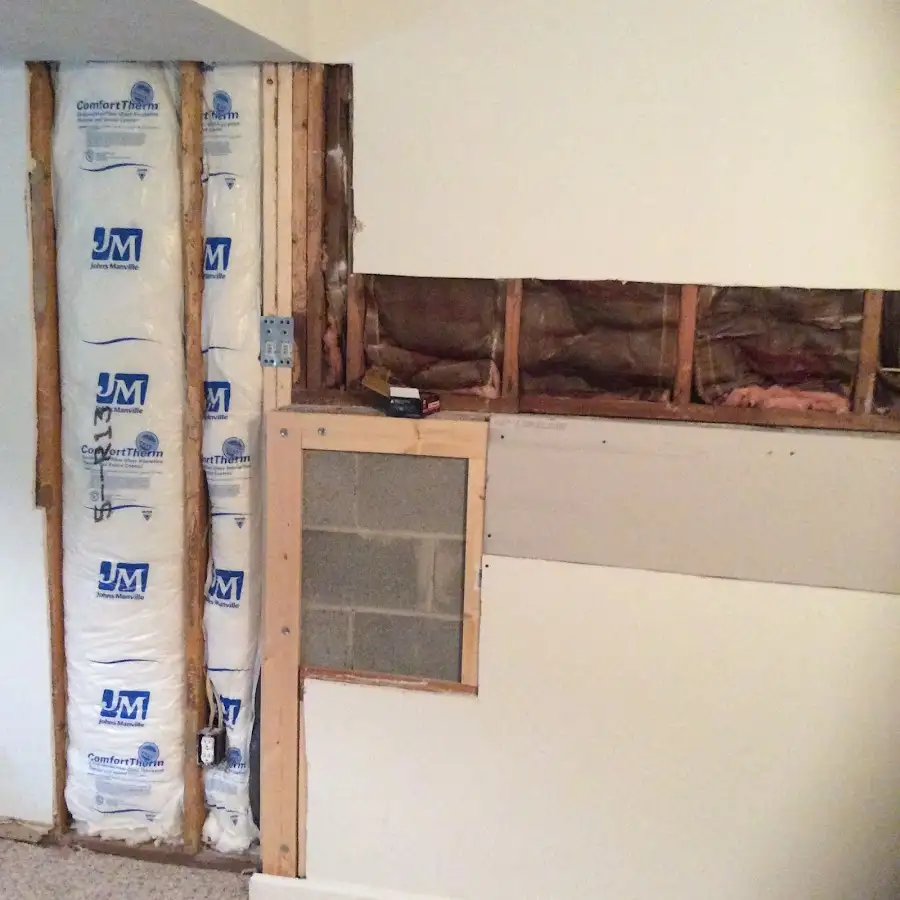 Wall insulation replacement during Structural Drying in El Dorado